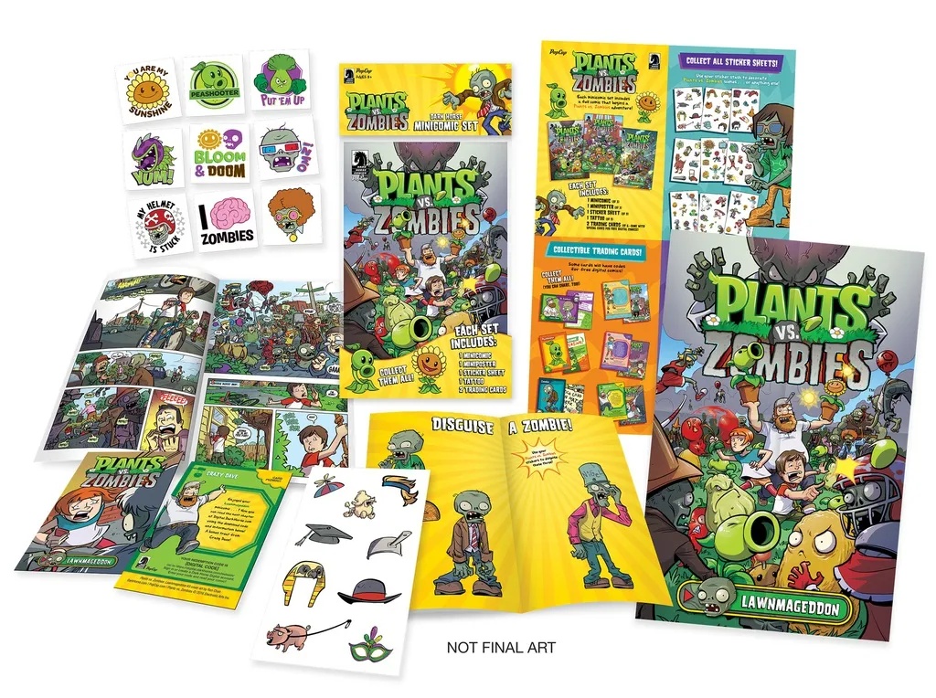 PLANTS VS ZOMBIES MINICOMIC PACK DISPLAY BOX