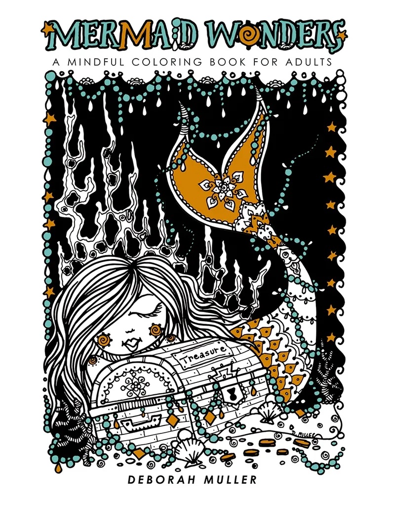 MERMAID WONDERS MINDFUL COLORING BOOK FOR ADULTS