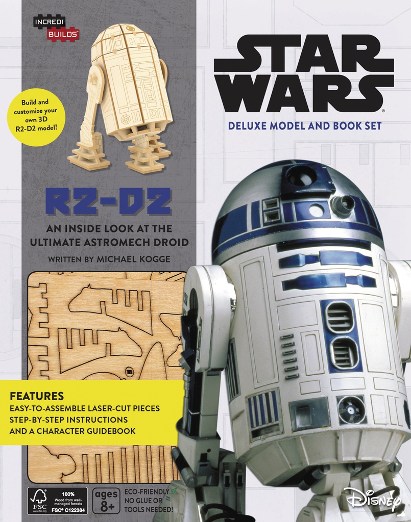 INCREDIBUILDS R2 D2 DLX MODEL W BOOK
