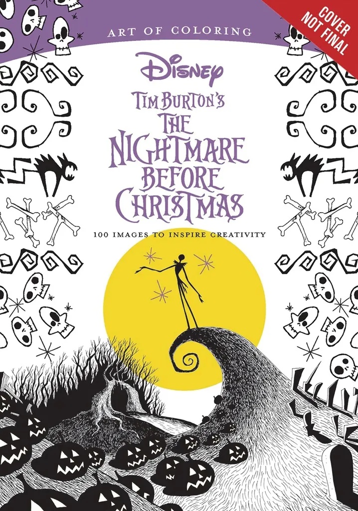 ART OF COLORING TIM BURTONS NIGHTMARE BEFORE CHRISTMAS