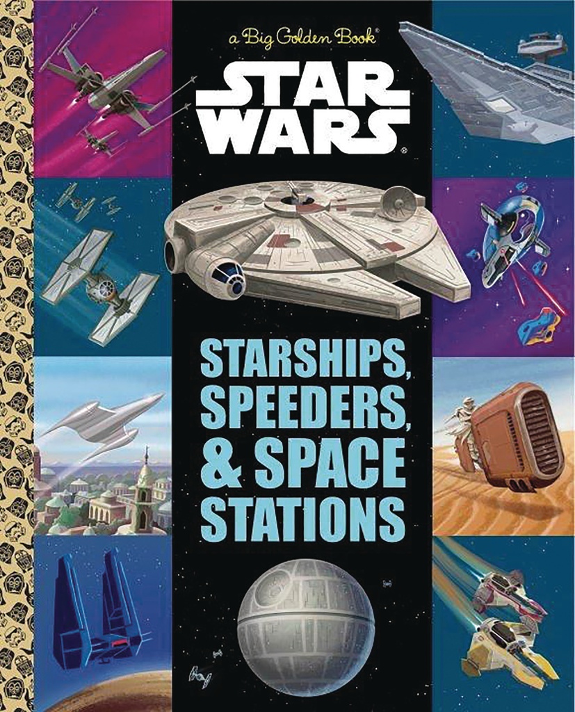 STAR WARS BIG GOLDEN BOOK STARSHIPS SPEEDERS SPACE STATIONS