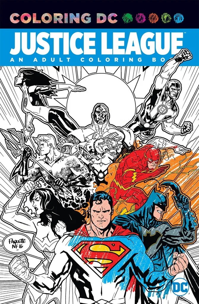 JUSTICE LEAGUE AN ADULT COLORING BOOK