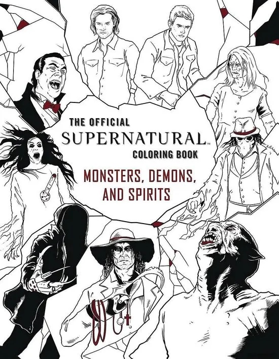 OFF SUPERNATURAL COLORING BOOK MONSTERS DEMONS SPIRITS