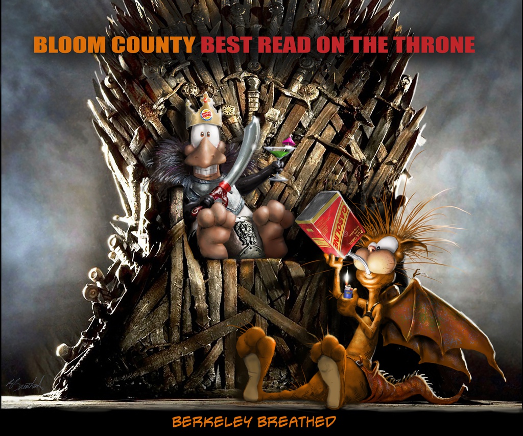 BLOOM COUNTY BEST READ THRONE