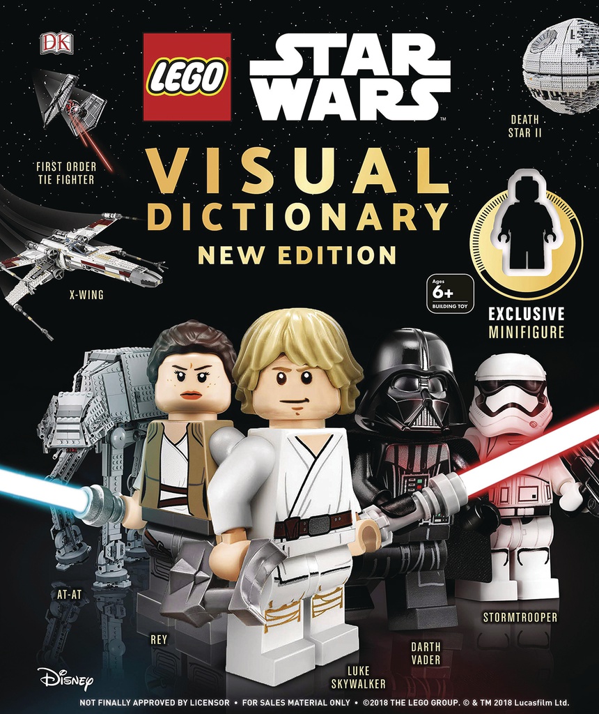 LEGO STAR WARS VISUAL DICTIONARY NEW ED W MINIFIGURE