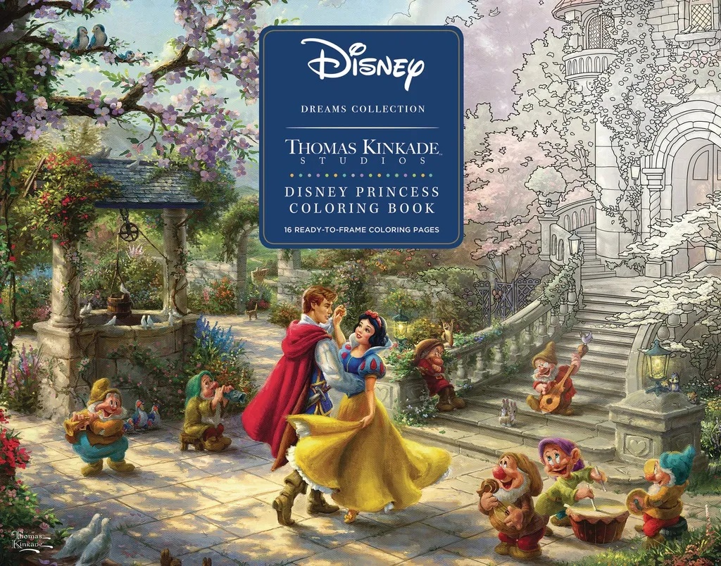 DISNEY DREAMS COLL THOMAS KINKADE STUDIOS COLORING BOOK