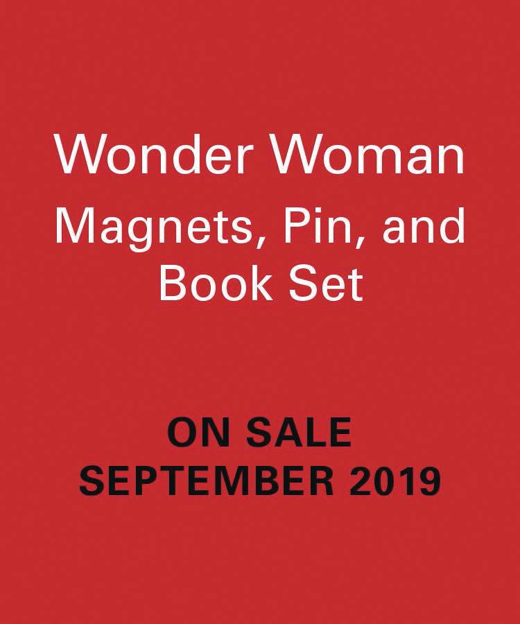 WONDER WOMAN MAGNET PIN & BOOK SET