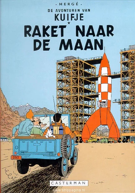 Kuifje Facsimile Kleur 16 Raket naar de maan
