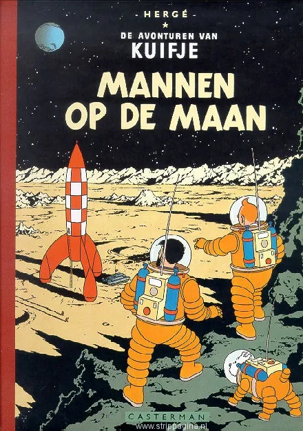 Kuifje Facsimile Kleur 17 Mannen op de maan