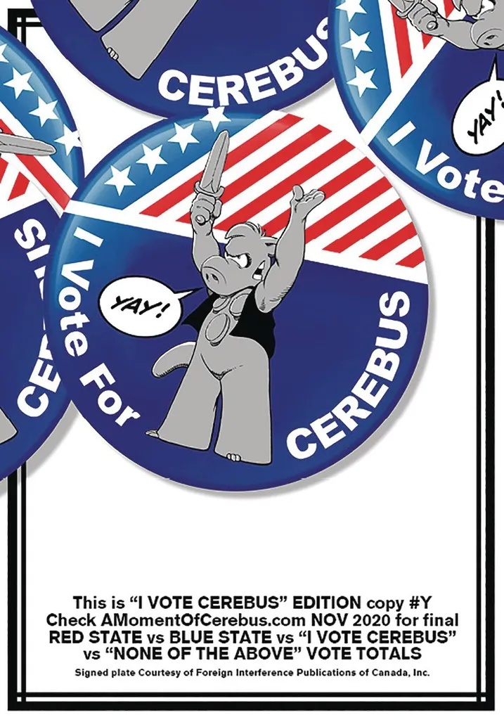 CEREBUS 2 HIGH SOCIETY REMASTERED VOTE CEREBUS BOOK PLATE ED