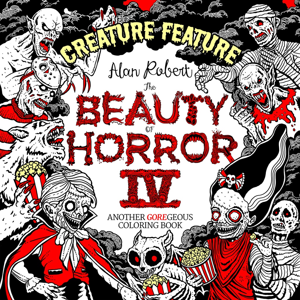 BEAUTY OF HORROR CREATURE FEATURE COLORING BOOK