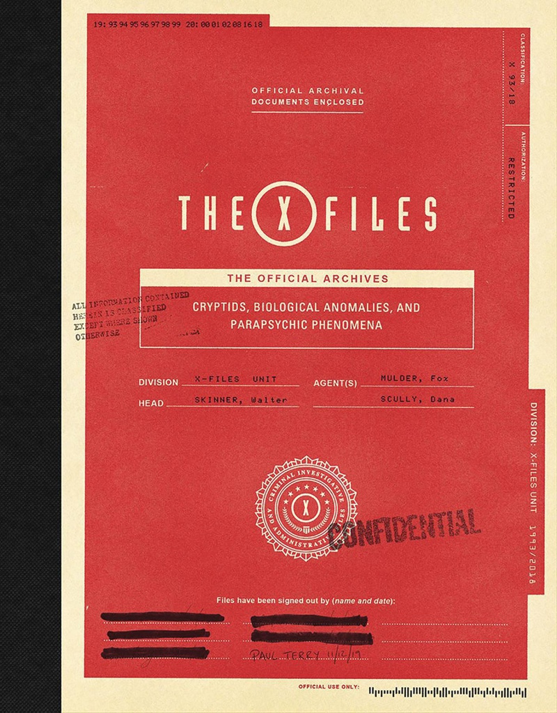 X-FILES OFFICIAL ARCHIVES CRYPTIDS ANOMALIES & PHENOMENA