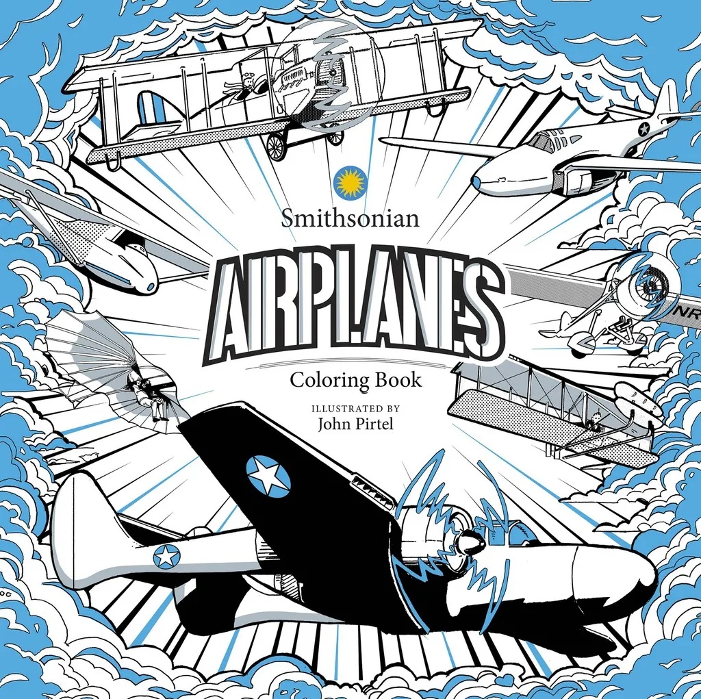 AIRPLANE SMITHSONIAN COLORING BOOK