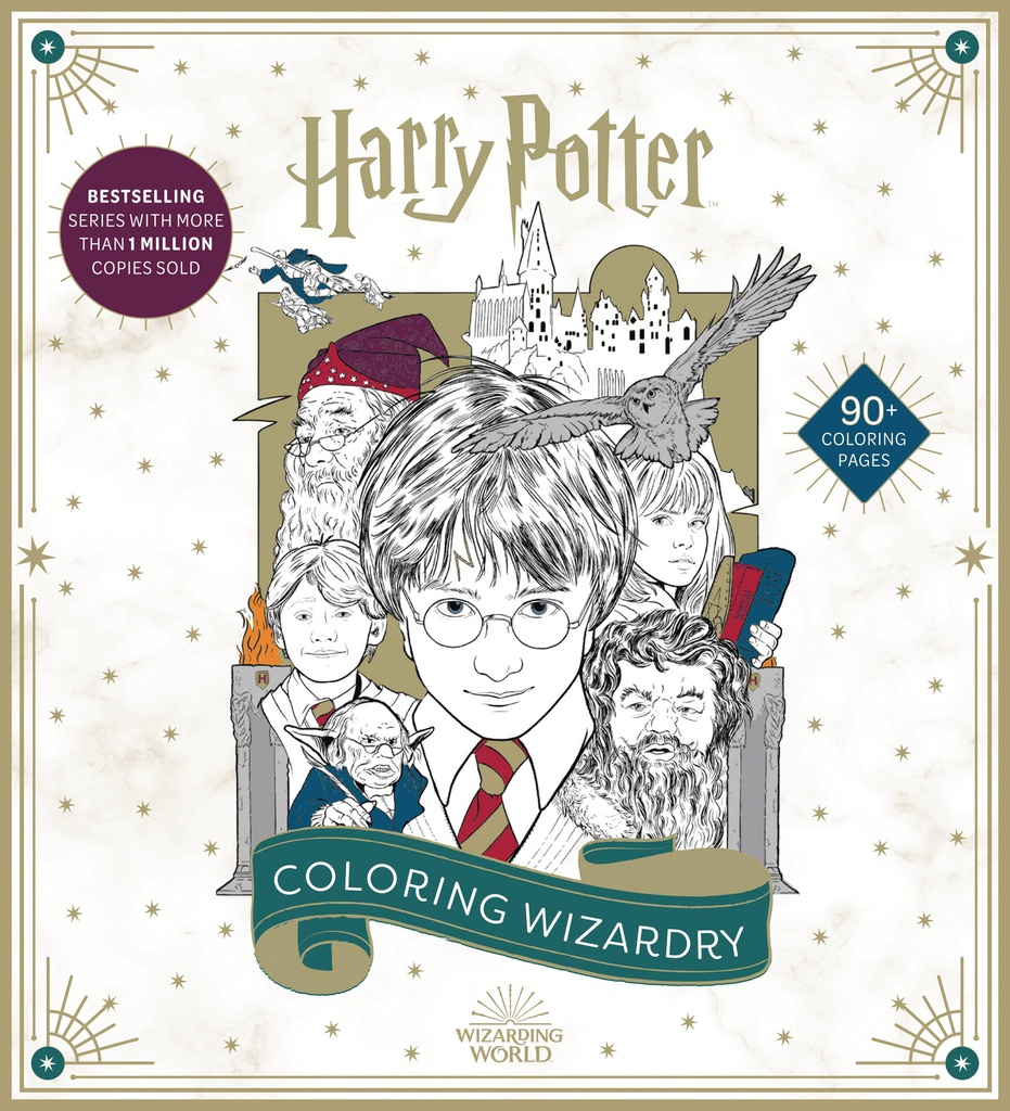 HARRY POTTER COLORING WIZARDRY