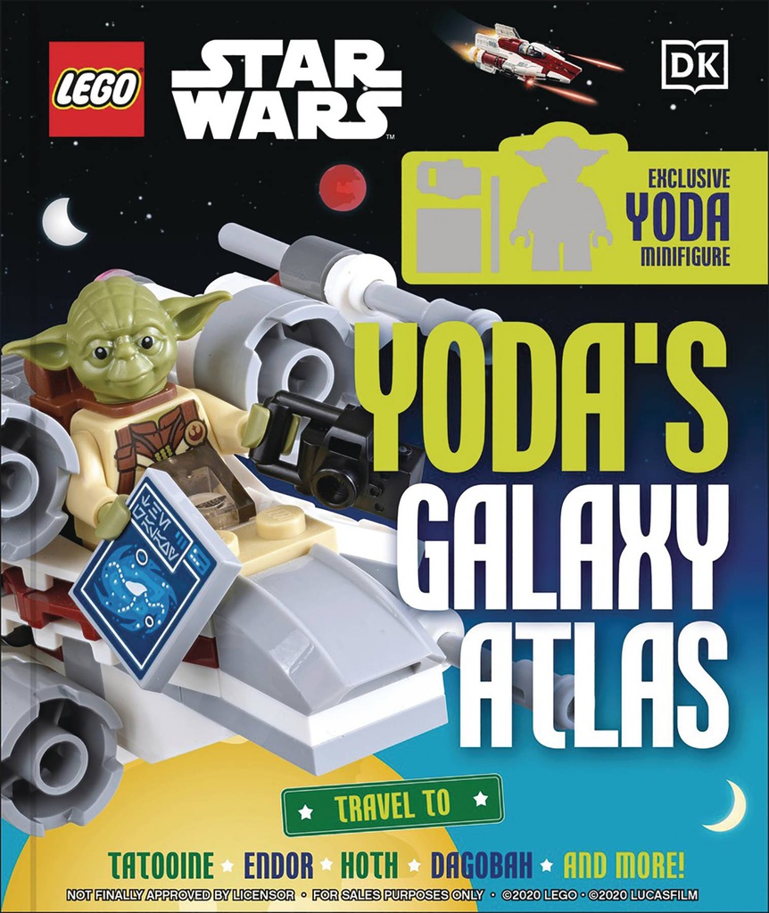 LEGO STAR WARS YODAS GALAXY ATLAS W MINIFIGURE