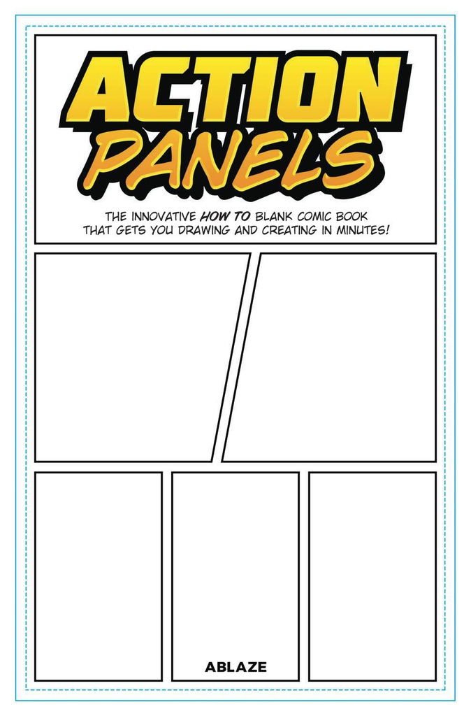 ACTION PANELS INNOVATIVE HOW TO BLANK COMIC BOOK JOURNAL