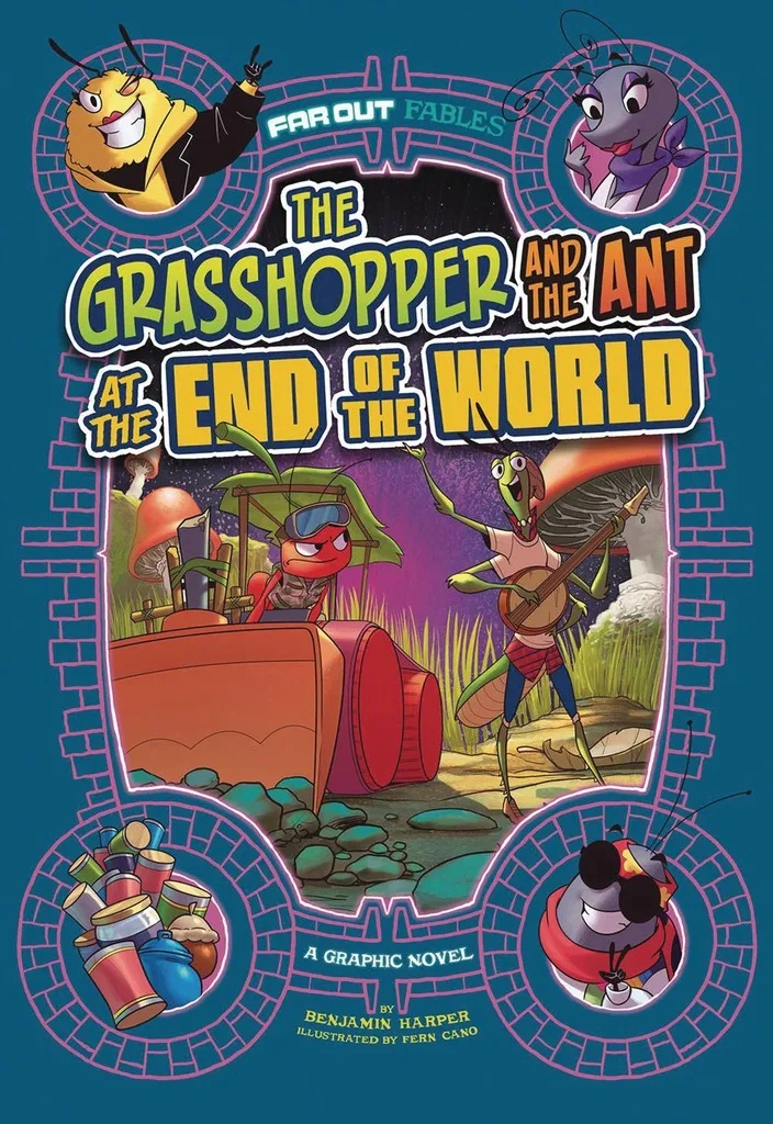 FAR OUT FABLES GRASSHOPPER & ANT AT END OF WORLD