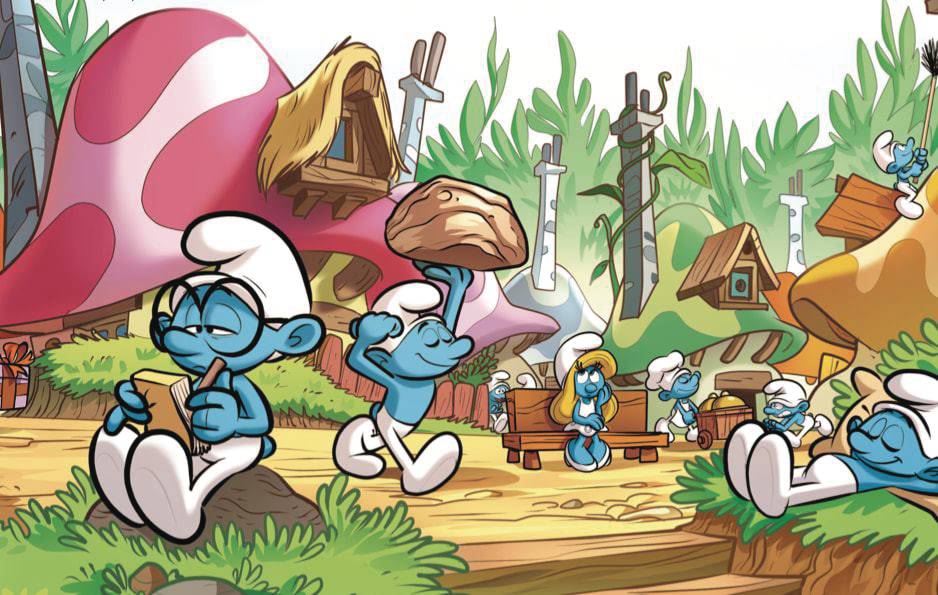 WE ARE THE SMURFS WELCOME TO OUR VILLAGE