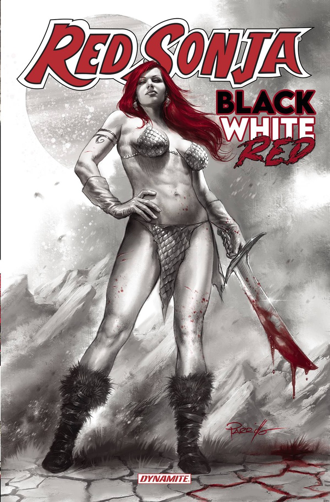 RED SONJA BLACK WHITE RED 1 SGN ED