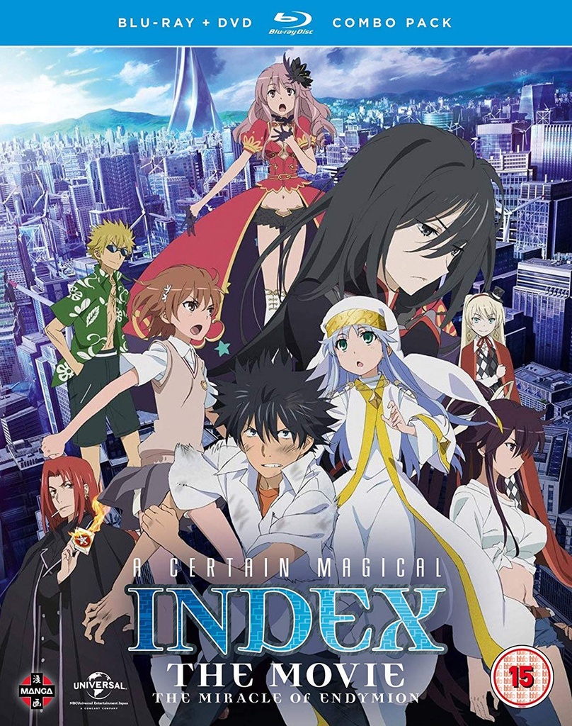 A CERTAIN MAGICAL INDEX Movie: The Miracle of Endymion Blu-ray/DVD Combi