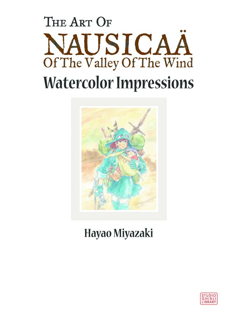 ART OF NAUSICAA OF VALLEY OF WIND WATERCOLOR IMPRESSIONS