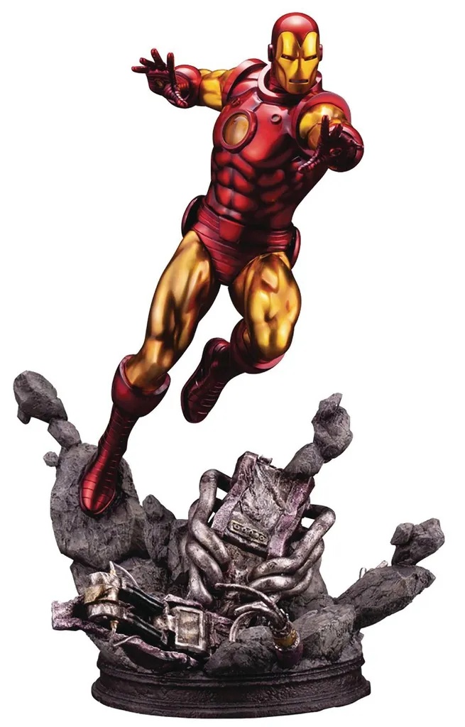 MARVEL UNIVERSE AVENGERS IRON MAN FIN ART STATUE