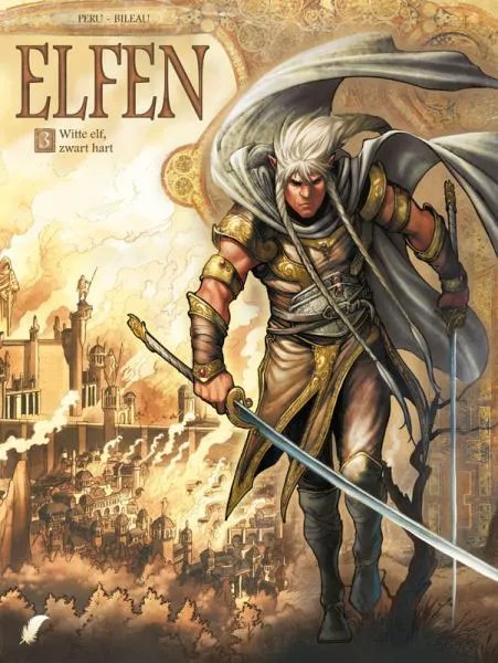 Elfen 3 Witte elf, zwart hart