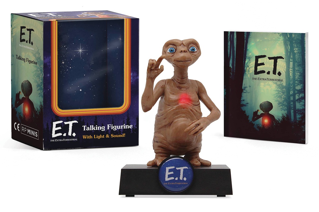E T TALKING FIGURINE WITH LIGHT AND SOUND!