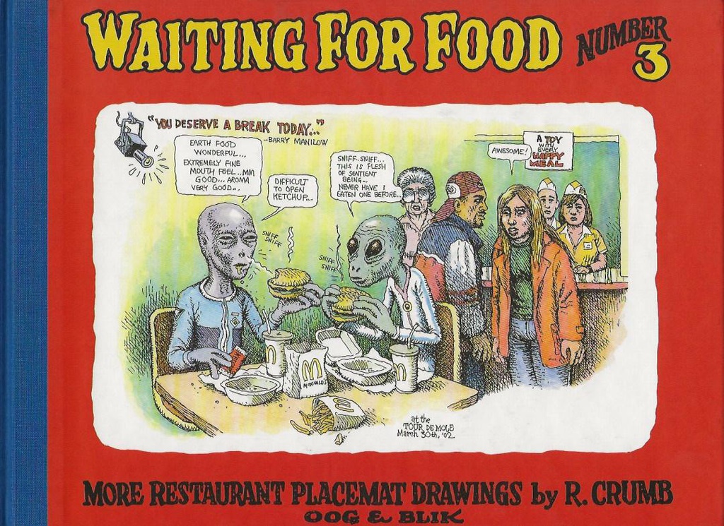 WAITING FOR FOOD 1 More restaurant placemat drawings