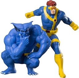 [4934054093625] Marvel Universe - Cyclops & Beast 1/10 Scale ARTFX+ Statue 2-Pack