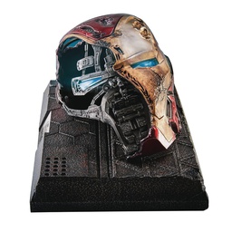 [4711061155214] AVENGERS ENDGAME - IRON MAN HELMET BATTLE DAMAGE STATUE (BEAST KINGDOM MC-038)