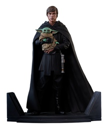 [699788844595] STAR WARS - PREMIER COLLECTION - THE MANDALORIAN - LUKE & GROGU STATUE