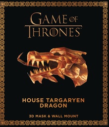 [9781524799090] GAME OF THRONES MASK WITH BOOK HOUSE TARGARYEN DRAGON