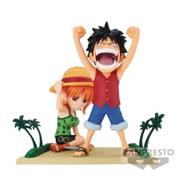 [4983164891119] ONE PIECE WCF LOG STORIES LUFFY & NAMI FIGURE