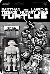 [840049827912] Teenage Mutant Ninja Turtles Collector's Pack REACTION - WV9 - RAPHAEL COMIC GREYSCALE ACTION FIGURE