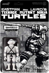 [840049827899] Teenage Mutant Ninja Turtles Collector's Pack REACTION - WV9 - DONATELLO COMIC GREYSCALE ACTION FIGURE