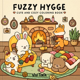 [9798217036523] FUZZY HYGGE COLORING BOOK CUTE AND COZY COLORING BOOK