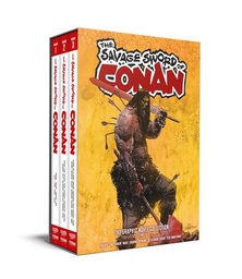[9781806182671] SAVAGE SWORD OF CONAN 1 VOL 01-03 SLIPCASE SET DIRECT MARKET EDITION GERARDO ZAFFINO CVR (MR)