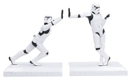[801269163655] ORIGINAL STORMTROOPER BOOKENDS WORKING HARD HARDLY WORKING 19 CM