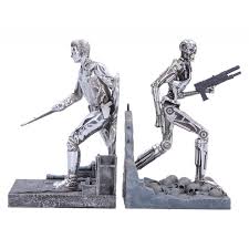 [801269163662] TERMINATOR 2 BOOKENDS T-1000 VS T-800 19 CM