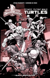 [9781684156504] POWER RANGERS TEENAGE MUTANT NINJA TURTLES B&W