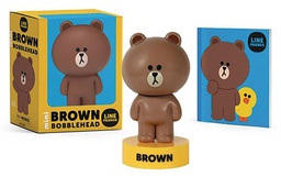 [9780762478859] LINE FRIENDS MINI BROWN BOBBLEHEAD KIT